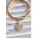 Özel Pirinç Gold Renk Zirkon Taşlı Çapa Model Ajda Charm Fırsat!!!
