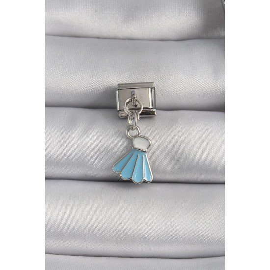 Özel Çelik Renk Mavi Renk Sallantı Elbise Model Nomination Charm Fırsat!!!