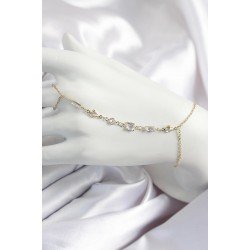 Özel Pirinç Zirkon Taşlı Y Model Gold Renk Kadın Şahmeran Fırsat!!!