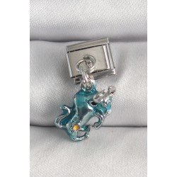 Özel Çelik Renk Sallantı Mavi Boğa Model Nomination Charm Fırsat!!!