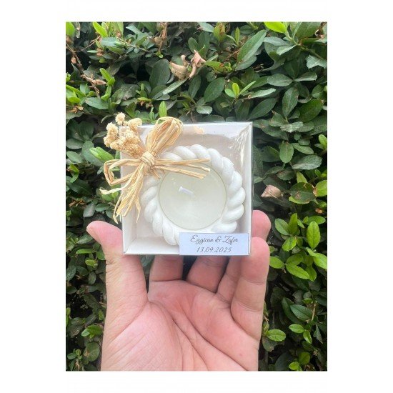 10 Adet Söz Nişan Nikah Kişiye Özel Etiket Süsleme Özel Gün Mum Süs 10 Adet