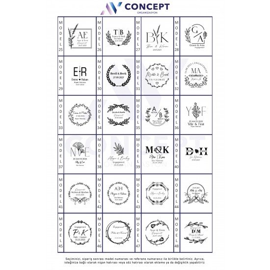 25 adet Mika Kapaklı kutu Çiçekli Mum - Şık Hediyelik Söz, Nişan ve Özel Günler İçin