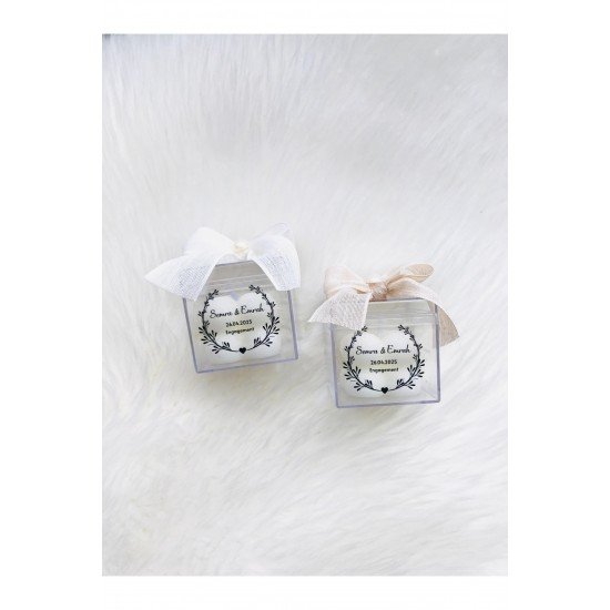 25 adet Pinterest Mika Kutulu Bubble Mum - Söz, Nişan ve Özel Günler İçin Şık Hediyelik