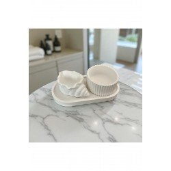 Dekoratif obje biblo dekor 3lü set organizer