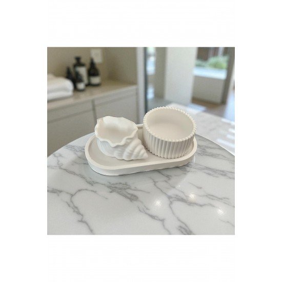 Dekoratif obje biblo dekor 3lü set organizer