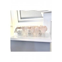 25 adet Mika Kutulu Bubble Mum - Söz, Nişan ve Özel Günler İçin Şık Hediyelik