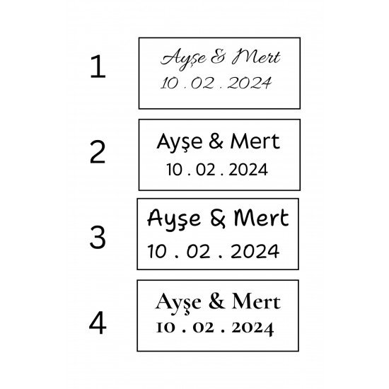 Beyaz Renkli Mum - Kişiye özel Şeffaf Mika Kutu - 10 Adet