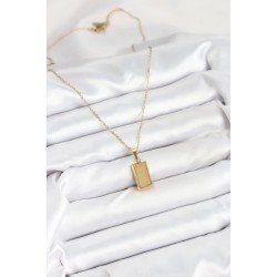 Özel Çelik Zincir Gold Renk Külçe Altın Model Kadın Kolye Fırsat!!!