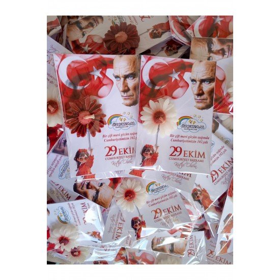 20 Adet 29 Ekim Cumhuriyet Bayramı Hediyesi Mum