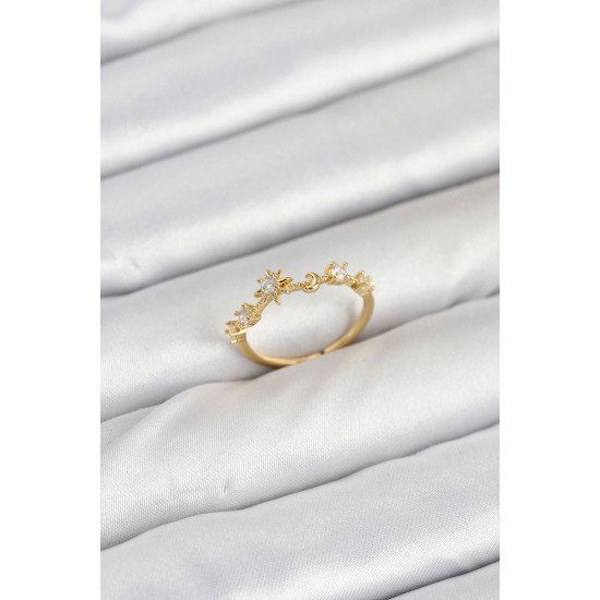 Özel Pirinç Gold Renk Manifest Kadın Yüzük Fırsat!!!