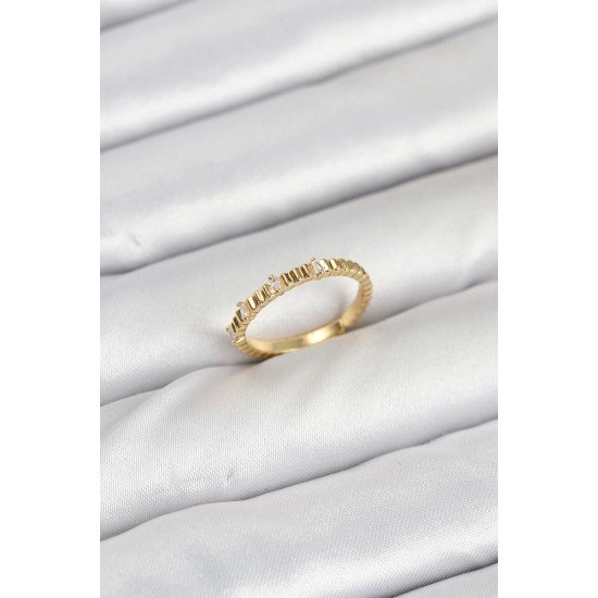 Özel Pirinç Gold Renk Lazer Kesim Kadın Yüzük Fırsat!!!