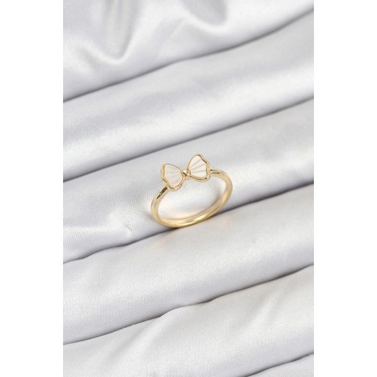 Özel Pirinç Gold Renk Fiyonk Model Kadın Yüzük Fırsat!!!