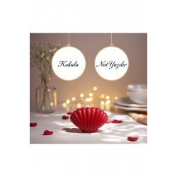 1 Adet Istiridye Mum Düğün Nişan Mevlüt Süsü Büyük Boy