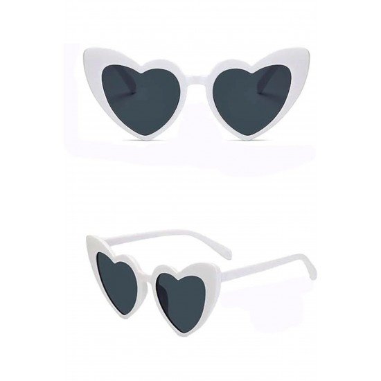 Özel Beyaz Renk Kalp Gelin Düğün Gözlüğü 15X5 Cm Fırsat!!!