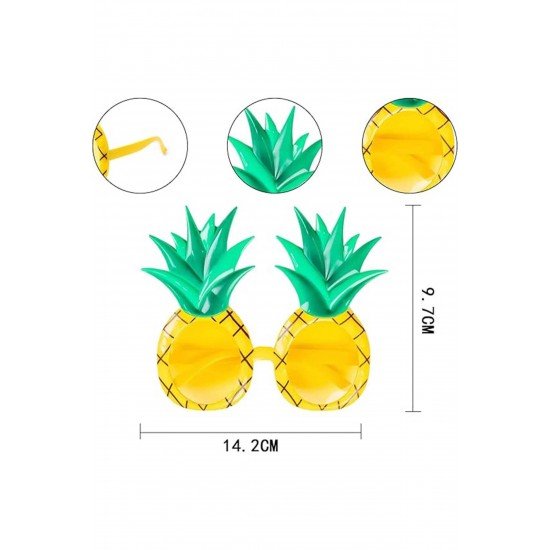 Özel Tropikal Hawaii Ananas Şekilli Parti Gözlüğü 9.5 X 14 Cm Fırsat!!!