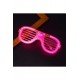 Özel Pembe Led Işıklı Parti Gözlüğü - Neon Glow Şerit Gözlük 3 Modlu Fırsat!!!