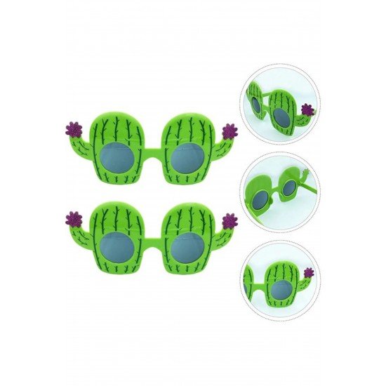 Özel Kaktüs Temalı Hawaii Yaz Partisi Gözlüğü 8.5X18.5 Cm Fırsat!!!