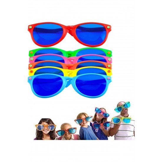 Özel Büyük Parti Gözlüğü Rengarenk 12 Adet 27X9 Cm Fırsat!!!