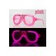 Özel Pembe Led Işıklı Parti Gözlüğü - Neon Glow Şerit Gözlük 3 Modlu Fırsat!!!