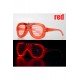 Özel Kırmızı Led Işıklı Parti Gözlüğü - Neon Glow Şerit Gözlük 3 Modlu Fırsat!!!