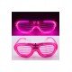 Özel Pembe Led Işıklı Parti Gözlüğü - Neon Glow Şerit Gözlük 3 Modlu Fırsat!!!