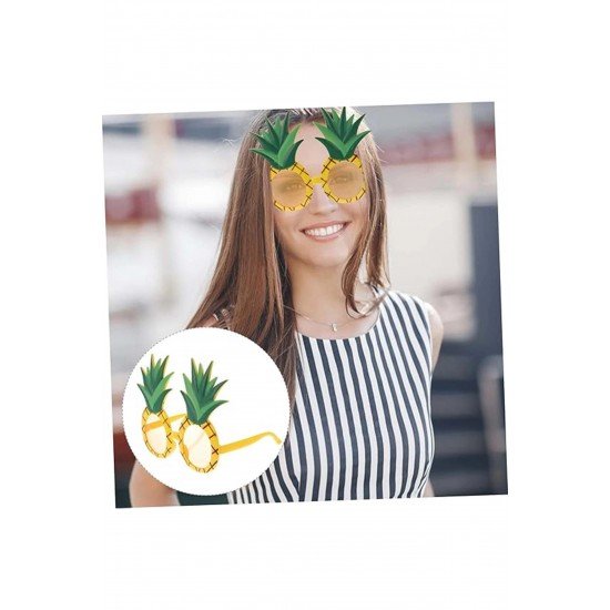 Özel Tropikal Hawaii Ananas Şekilli Parti Gözlüğü 9.5 X 14 Cm Fırsat!!!