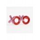 Özel Kırmızı Renk Xoxo Yazılı Parti Gözlüğü 17X7 Cm Fırsat!!!