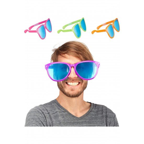 Özel Büyük Parti Gözlüğü Rengarenk 12 Adet 27X9 Cm Fırsat!!!