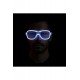 Özel Beyaz Led Işıklı Parti Gözlüğü - Neon Glow Şerit Gözlük 3 Modlu Fırsat!!!