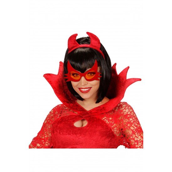 Özel Kırmızı Renk Bıyık Tasarımlı Kedi Gözlüğü 19X11 Cm Fırsat!!!