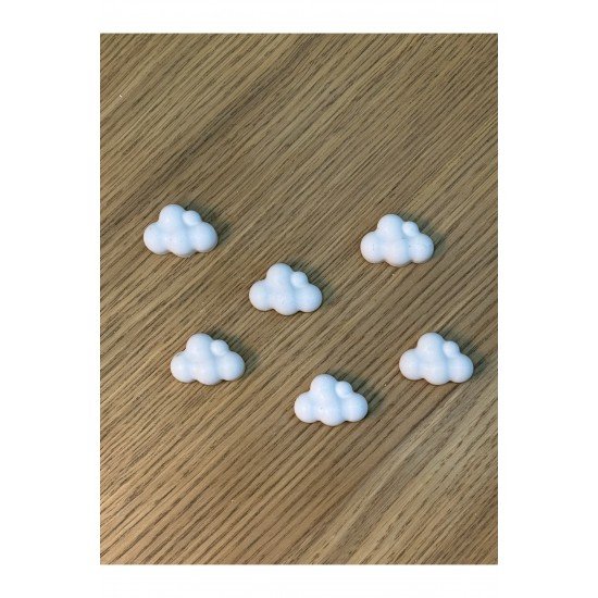 Dekoratif 6'lı Mini Bulut Buzdolabı magneti