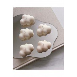Bulut Şekilli Mum 5 Adet Beyaz
