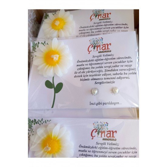 10 adet papatya mum. Veli toplantısı, Anneler günü hediye hediyelik 8 mart Hediyelik