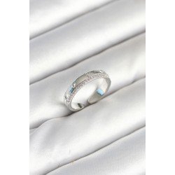 Özel Renk Şerit Zirkon Taşlı Kadın Yüzük Fırsat!!!