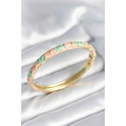 Özel Yeşil Renk Detaylı Mineli Kelepçe Fırsat!!!