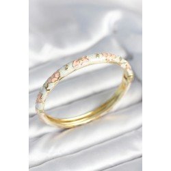 Özel Beyaz Pembe Renk Detaylı Mineli Kelepçe Fırsat!!!