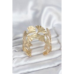 Özel Pirinç Gold Renk Levha Yelpaze Model Kadın Bileklik Fırsat!!!