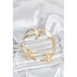 Özel Pirinç Gold Renk Deniz Yıldızı Model Kadın Bileklik Fırsat!!!