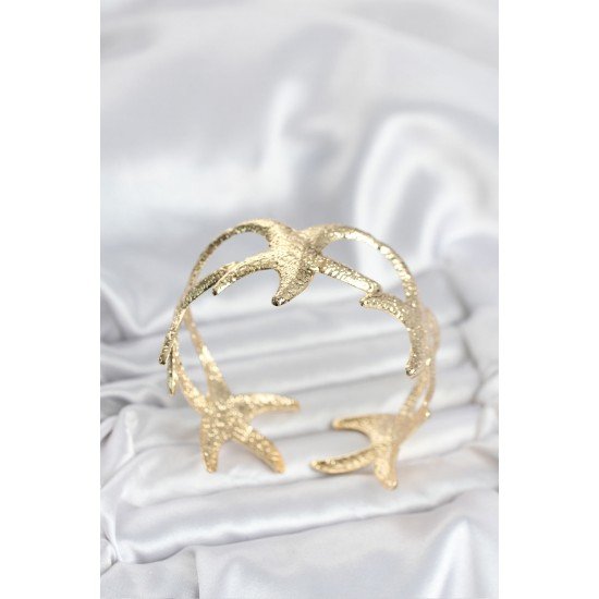 Özel Pirinç Gold Renk Deniz Yıldızı Model Kadın Bileklik Fırsat!!!