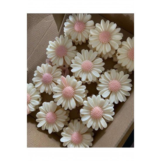 5li papatya, suda yüzen mum, El Yapımı Papatya Çiçek Mum