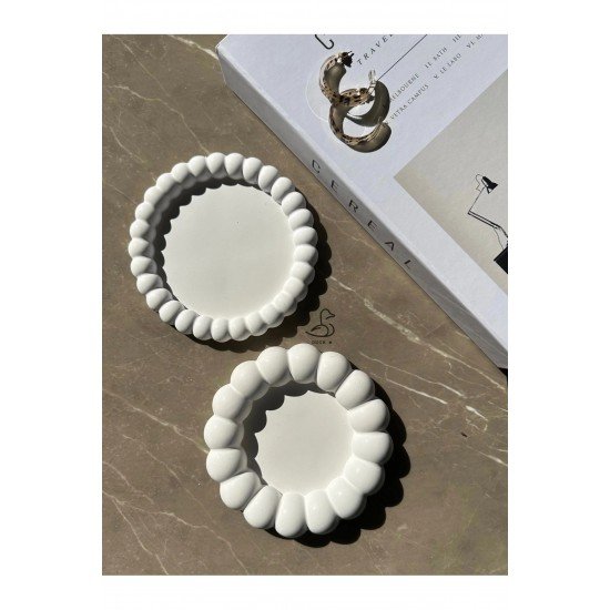 Baloncuklu 2’li dekoratif tabak