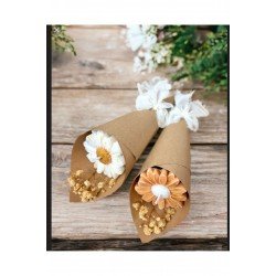 Pinterest Kraft külah papatya kokulu mum - 1 Adet