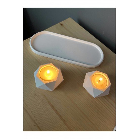 Tepsili Beton Mumluk Seti