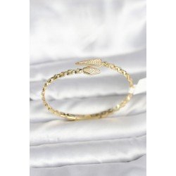 Özel Yılan Model Pirinç Gold Renk Kadın Kelepçe Bileklik Fırsat!!!