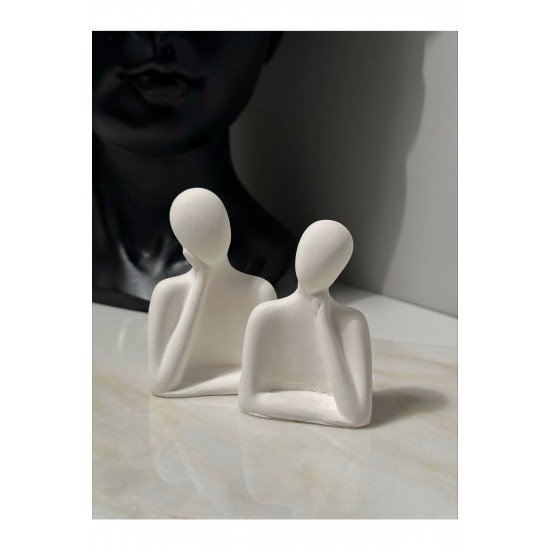 Dekoratif Çocuksuz Aile Obje Biblo Heykel Beton Bautinqstoretçocuksuz