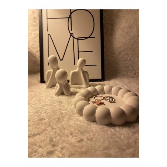 Aile Sevgili Obje Biblo & Bubble Organizer Takı Tabağı