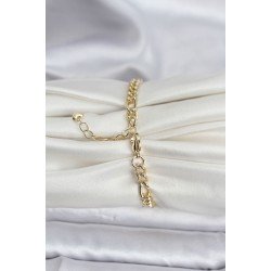 Özel 14K Gold Renk Kaplama Lazerli Zincir Model Cm Kadın Bileklik Fırsat!!!