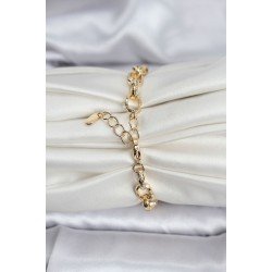 Özel 14K Gold Renk Kaplama Lazerli Zincir Model Cm Kadın Bileklik Fırsat!!!