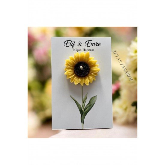 AYÇİÇEĞİ MUM HEDİYELİK ( 25 ADET)-söz, nişan, nikah, doğum, doğum günü hediyeliği