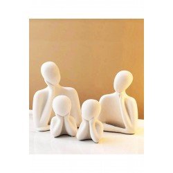 Dekoratif Bİblo İki Çocuklu Aile Biblo Seti